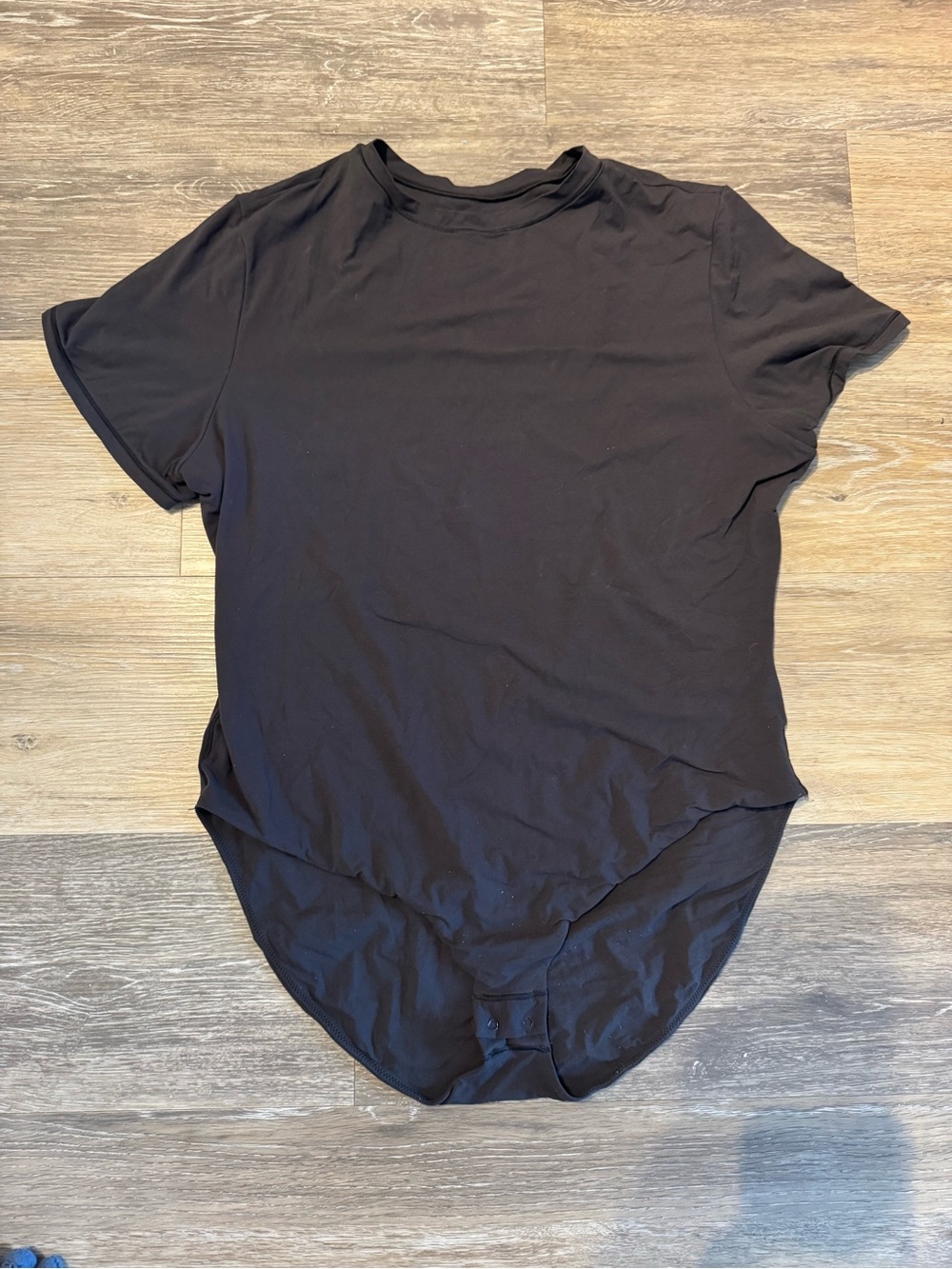 SKIMS Black Short Sleeve Body Suit